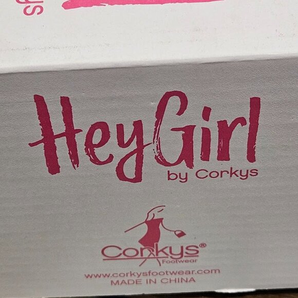 Hey Girl by Corky's Size 9 Ghosted Cream Women's New in Box Wedge Boots - Picture 12 of 14